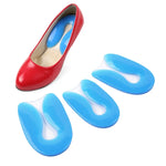Đệm gót chân hình chữ U mềm mại, thoải mái, giảm sốc bằng silicone, kích thước: L(40-45 L)