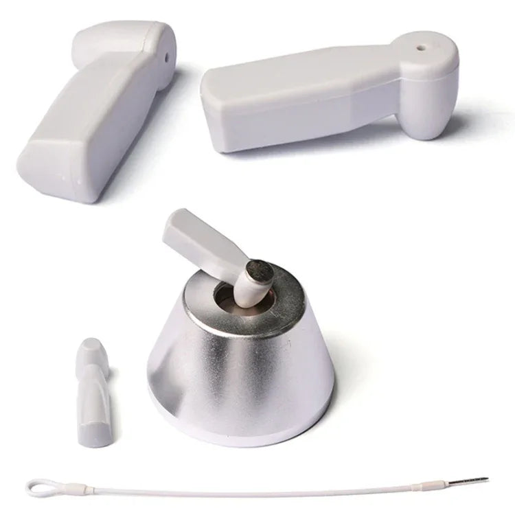 100 cái khóa chống trộm búa nhỏ HTG-005, khóa từ chống trộm EAS, nhãn nút âm thanh và từ tính cho hàng siêu thị, giao màu ngẫu nhiên, HTG-005 búa nhỏ
