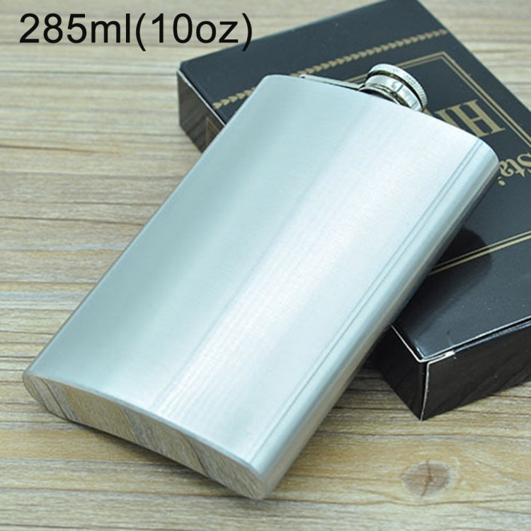 Bình đựng rượu di động bằng thép không gỉ 285mL (10oz) cho thể thao ngoài trời, tiện lợi cho nhà và du lịch (không kèm phễu nhỏ) (Bạc 285mL (10oz))