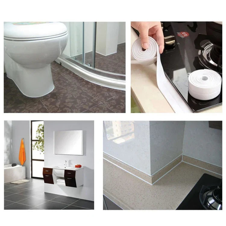 Băng keo PVC chống thấm nước và chống mốc cho nhà bếp và phòng tắm, kích thước: 38mm x 3.2m