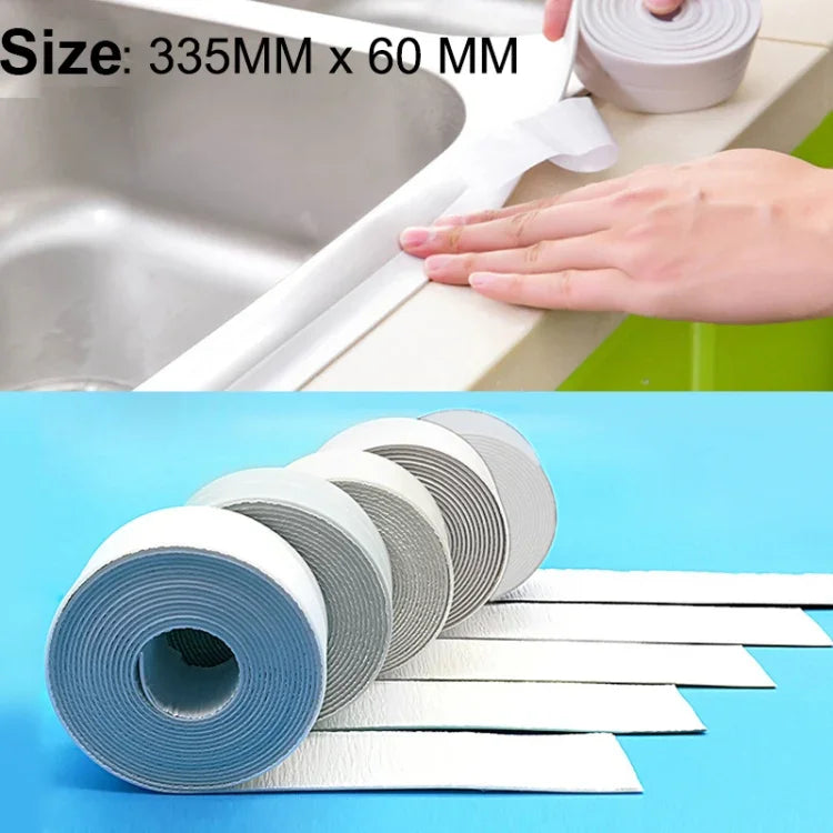 Băng keo chống thấm nước và chống mốc PE cho nhà bếp và phòng tắm, kích thước: 60mm x 3.35m, băng keo chống mốc