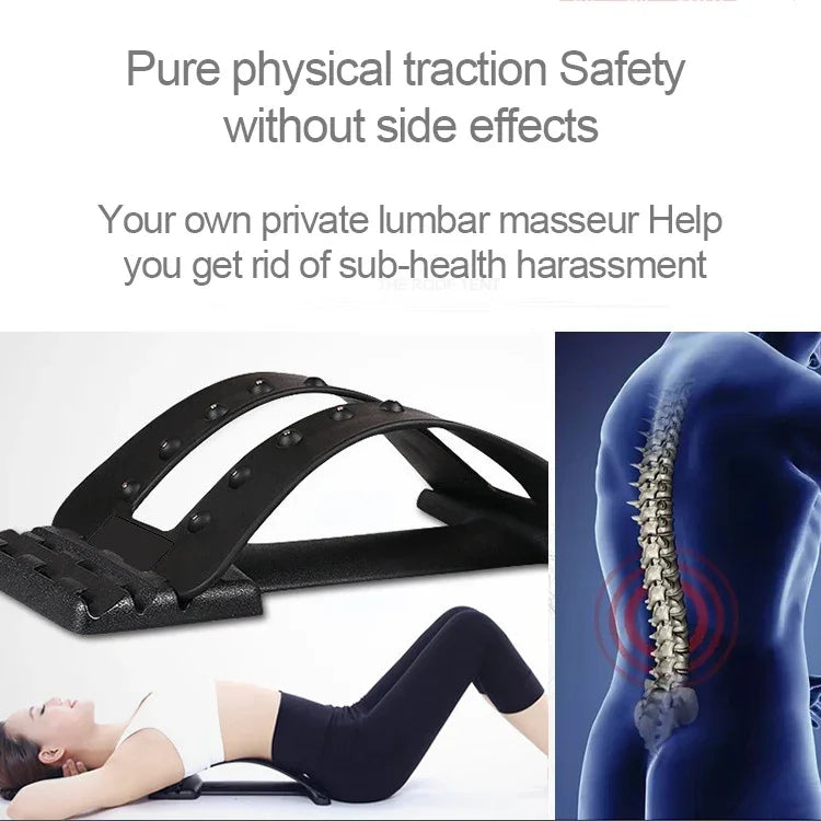 Máy trị liệu từ tính 18 nam châm kéo giãn cột sống, máy kéo thắt lưng mát xa