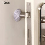 10 miếng đệm tường tay cầm cửa cao su chống va đập, Giao màu ngẫu nhiên, Kích thước: 5 * 1cm, 1289991