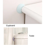 10 miếng đệm tường tay cầm cửa cao su chống va đập, Giao màu ngẫu nhiên, Kích thước: 5 * 1cm, 1289991