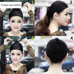 5 chiếc tất lụa co giãn cao, lưới tóc giả, mũ lót tóc giả, mũ snood lưới, A, Màu: Đen, A