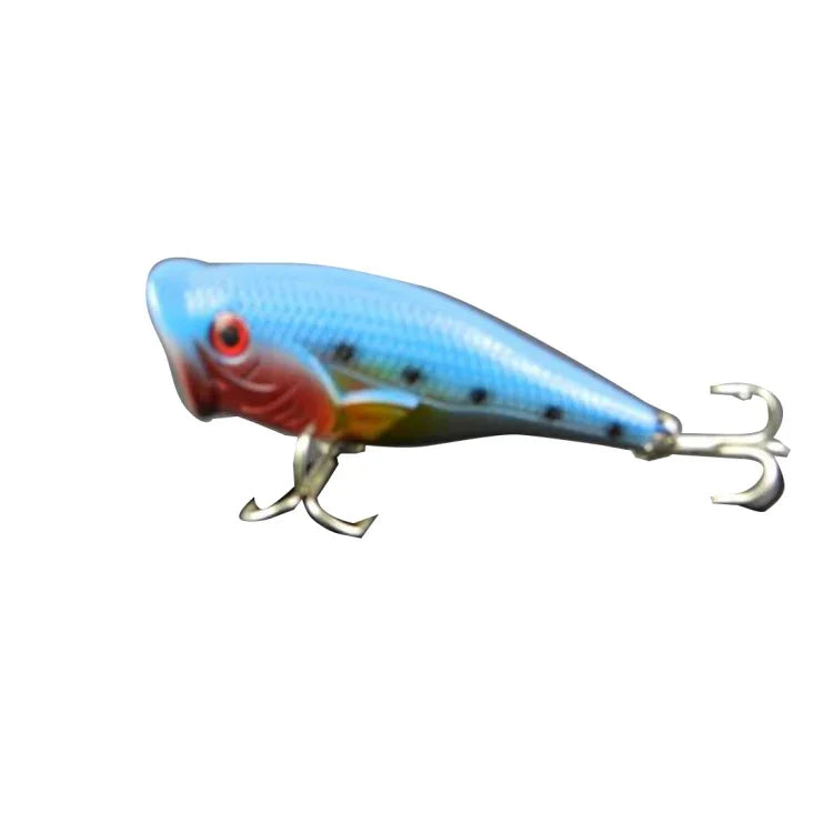 Mồi câu nhân tạo HENGJIA Popper bionic bằng nhựa có móc, dài 6,5 cm, giao màu ngẫu nhiên, dài 6,5 cm