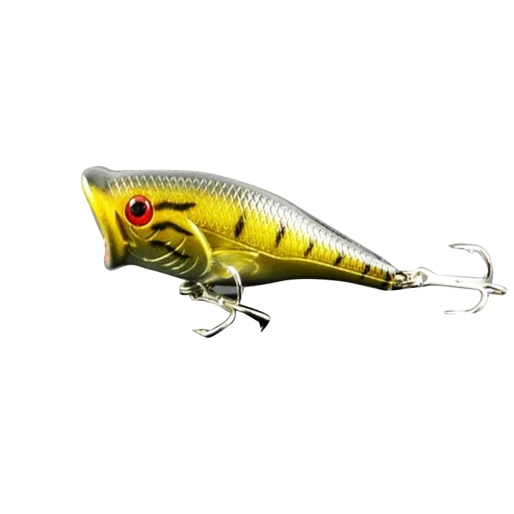 Mồi câu nhân tạo HENGJIA Popper bionic bằng nhựa có móc, dài 6,5 cm, giao màu ngẫu nhiên, dài 6,5 cm