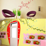 Bộ 36 miếng dán tường trang trí nhà sáng tạo bề mặt gương PC 3D hình bướm, miếng dán tường hình bướm 2