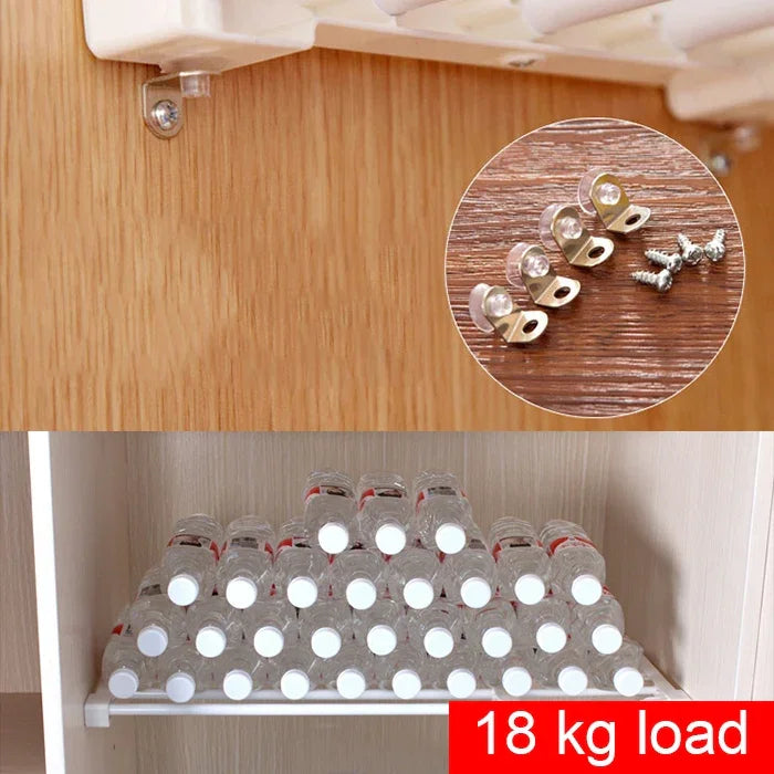 Tấm ngăn kệ tủ lưu trữ nhiều tầng cho tủ quần áo ký túc xá, chiều rộng: 24cm, phạm vi kéo giãn: 30-40cm
