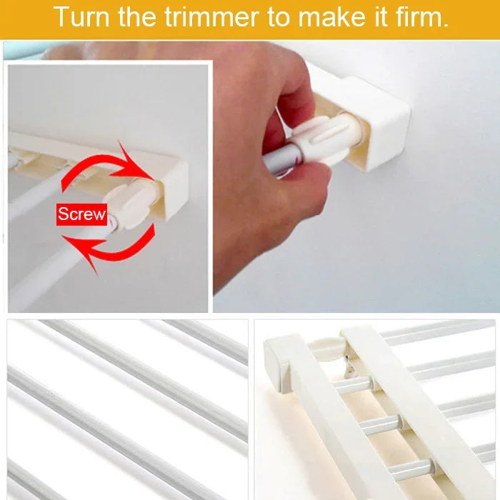Tấm ngăn kệ tủ lưu trữ nhiều tầng cho tủ quần áo ký túc xá, chiều rộng: 24cm, phạm vi kéo giãn: 30-40cm
