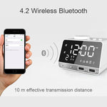 Loa đồng hồ báo thức Bluetooth K11 Sáng tạo Đồng hồ nhạc kỹ thuật số Hiển thị radio với giao diện USB kép, Hỗ trợ U Disk / Thẻ TF / FM / AUX, Phích cắm UK, Phích cắm UK (Đen), Phích cắm UK (Trắng)