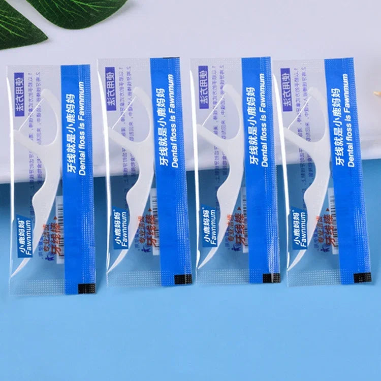 Chỉ Nha Khoa An Toàn Siêu Mịn Fawnmum Tăm Chỉ Răng Căng Siêu Mạnh, 2 Gói / (180 Cái)