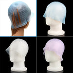 Mũ nhuộm tóc silicone chịu nhiệt cao, chống axit và kiềm, giao màu ngẫu nhiên, mũ nhuộm