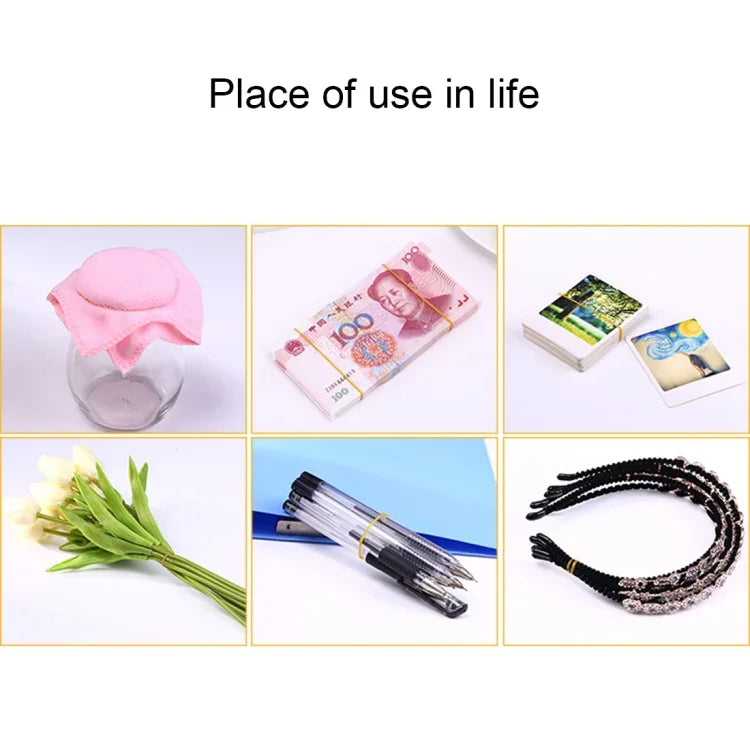 Dây Thun Đỏ Bền Đàn Hồi Dùng Văn Phòng, Trường Học, Văn Phòng Phẩm, 1KG Túi, Màu Đỏ