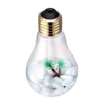 Máy Lọc Không Khí Tạo Độ Ẩm Hình Bóng Đèn Di Động 400ML Có Đèn Màu Cho Nhà / Văn Phòng / Xe Hơi