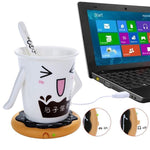 Cáp nguồn USB thiết kế bánh rán, thảm giữ ấm cốc trà cà phê trên bàn, bánh rán