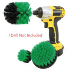Bộ 3 Bàn Chải Vệ Sinh Nhà Tắm Nhà Bếp Dùng Cho Máy Khoan Điện, 3 Trong 1 (Xanh Lá), 3 Trong 1 (Xanh Dương), 3 Trong 1 (Đỏ), 3 Trong 1 (Vàng)