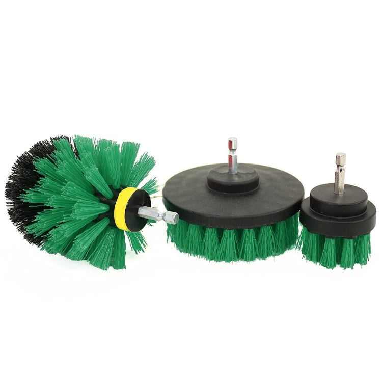 Bộ 3 Bàn Chải Vệ Sinh Nhà Tắm Nhà Bếp Dùng Cho Máy Khoan Điện, 3 Trong 1 (Xanh Lá), 3 Trong 1 (Xanh Dương), 3 Trong 1 (Đỏ), 3 Trong 1 (Vàng)