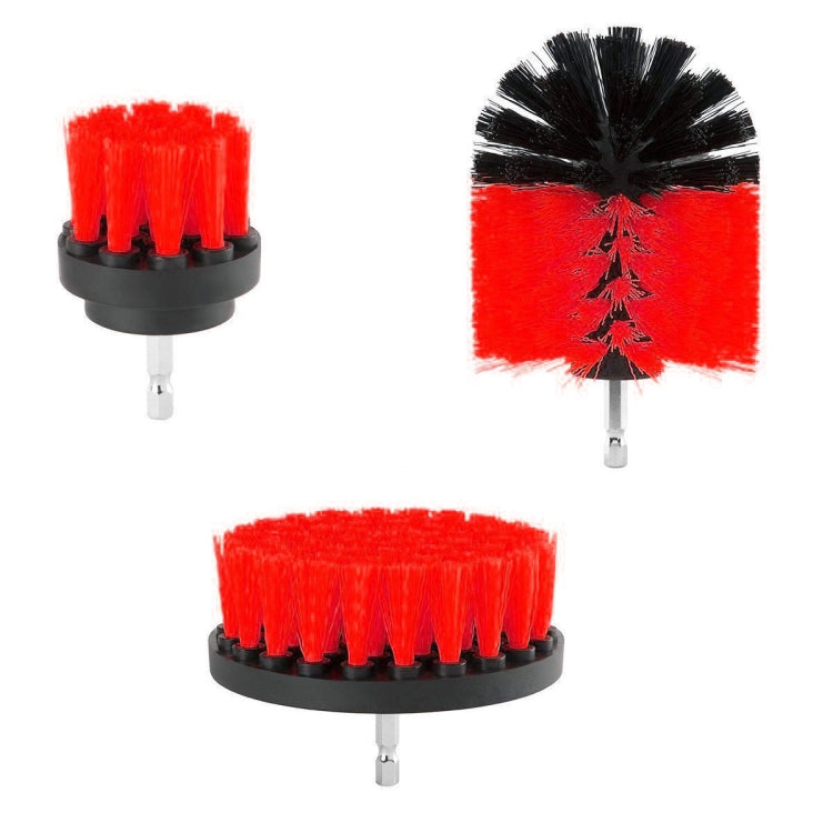Bộ 3 Bàn Chải Vệ Sinh Nhà Tắm Nhà Bếp Dùng Cho Máy Khoan Điện, 3 Trong 1 (Xanh Lá), 3 Trong 1 (Xanh Dương), 3 Trong 1 (Đỏ), 3 Trong 1 (Vàng)