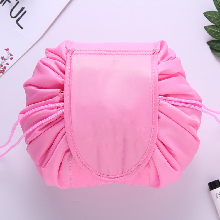 Túi dây rút du lịch dung tích lớn đựng mỹ phẩm và đồ dùng cá nhân, màu đen, hồng, xám nhạt, hồng nhạt, xanh bạc hà, xanh hải quân, đỏ