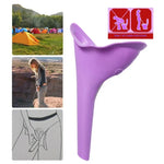 Bình tiểu nữ di động bằng silicone cho phụ nữ đi vệ sinh khi cắm trại du lịch, giao màu ngẫu nhiên, dụng cụ vệ sinh khẩn cấp