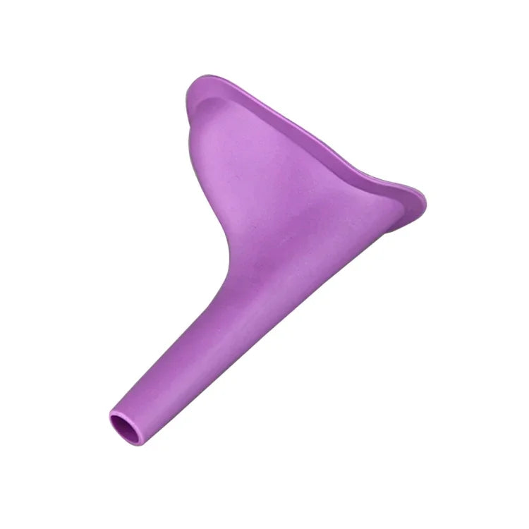 Bình tiểu nữ di động bằng silicone cho phụ nữ đi vệ sinh khi cắm trại du lịch, giao màu ngẫu nhiên, dụng cụ vệ sinh khẩn cấp