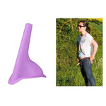 Bình tiểu nữ di động bằng silicone cho phụ nữ đi vệ sinh khi cắm trại du lịch, giao màu ngẫu nhiên, dụng cụ vệ sinh khẩn cấp
