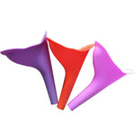 Bình tiểu nữ di động bằng silicone cho phụ nữ đi vệ sinh khi cắm trại du lịch, giao màu ngẫu nhiên, dụng cụ vệ sinh khẩn cấp