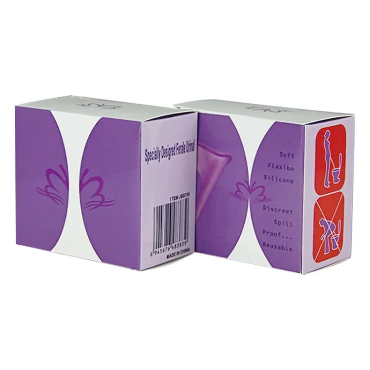 Bình tiểu nữ di động bằng silicone cho phụ nữ đi vệ sinh khi cắm trại du lịch, giao màu ngẫu nhiên, dụng cụ vệ sinh khẩn cấp