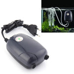 Bơm khí bể cá RS-390 220V 5W hai đầu ra, điều chỉnh lưu lượng, bơm khí yên tĩnh, bơm oxy bể cá, 5W