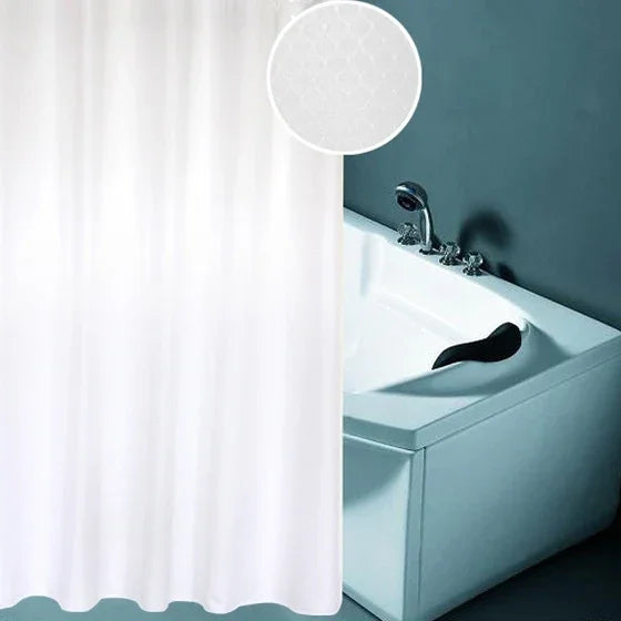 Rèm phòng tắm chống thấm nước và chống mốc dày dặn, vải polyester họa tiết tổ ong, kích thước: 150*180cm