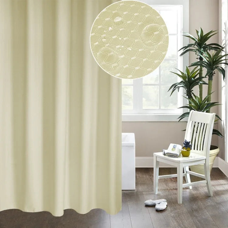 Rèm chống thấm dày và chống mốc, vải polyester họa tiết tổ ong, rèm tắm phòng tắm, Kích thước: 180*180cm, Kích thước: 180*180cm