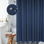 Rèm phòng tắm chống thấm nước và mốc dày dặn, vải polyester họa tiết tổ ong, kích thước: 200*180cm