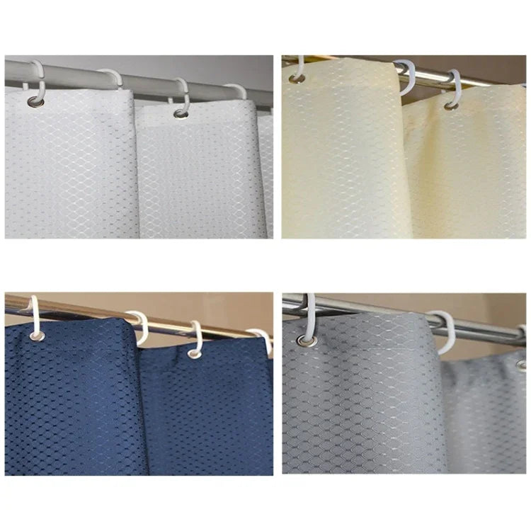 Rèm chống thấm dày và chống mốc, vải polyester họa tiết tổ ong, rèm tắm phòng tắm, Kích thước: 220*200cm, Kích thước: 220*200cm