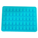 Bộ 2 khuôn silicone hình gấu nhỏ 50 lỗ làm socola, khuôn bánh quy, khuôn kẹo, giao màu ngẫu nhiên, kích thước: 19*13.7*1cm, 50 ô
