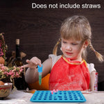 Bộ 2 khuôn silicone hình gấu nhỏ 50 lỗ làm socola, khuôn bánh quy, khuôn kẹo, giao màu ngẫu nhiên, kích thước: 19*13.7*1cm, 50 ô