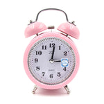 Đồng hồ báo thức kim loại thời trang không tiếng với đèn ngủ, Kích thước: 12*8.5cm