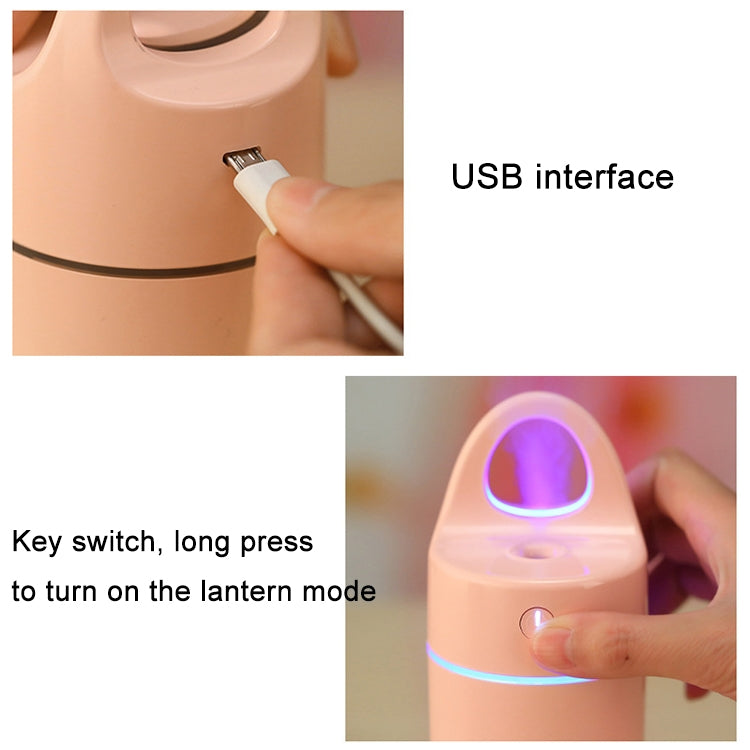 Máy tạo ẩm ion âm mini cổng USB 1.5W - 2W dung tích 175ml, thiết bị làm đẹp và bổ sung nước có đèn LED nhiều màu