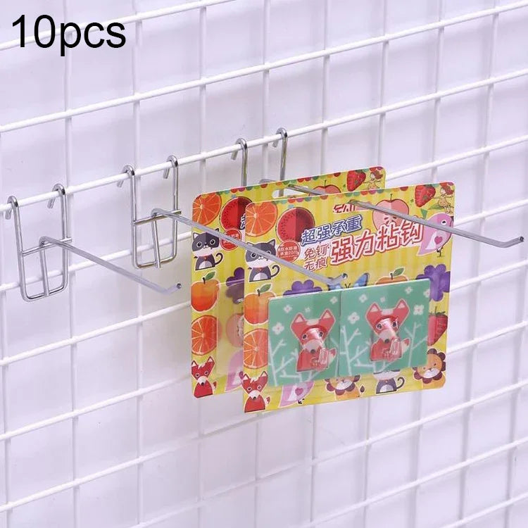 10 cái móc kệ lưới sắt siêu thị 3.5mm, chiều dài: 15cm, 3.5mm 15cm