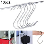 10 cái móc kim loại thép không gỉ hình chữ S đa năng 3mm, Chiều dài: 7cm, 7cm
