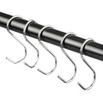 10 cái móc kim loại thép không gỉ hình chữ S đa năng 2.5mm, Chiều dài: 5.5cm, 5.5cm