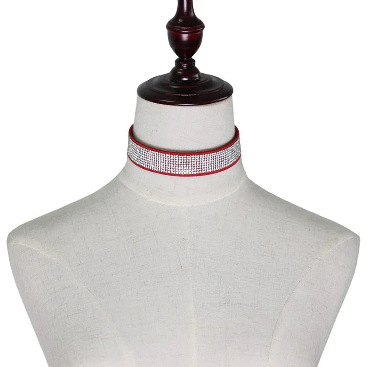 2 chiếc vòng cổ flannel kim cương thời trang phổ biến kiểu châu Âu và Mỹ, giao màu ngẫu nhiên, ZXQ
