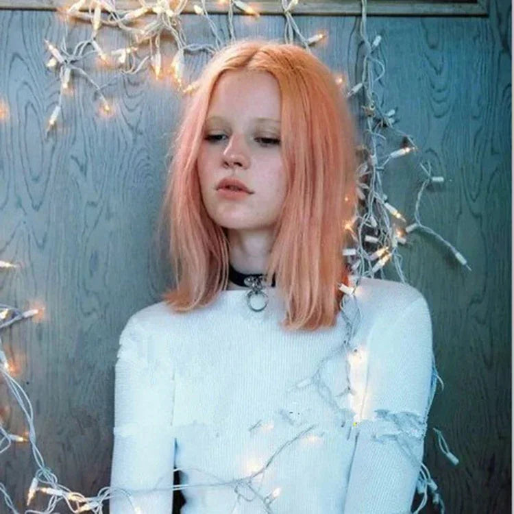 2 chiếc vòng cổ da phong cách Harajuku Punk đinh tán hình trái tim khóa cổ, giao màu ngẫu nhiên, MDXQ
