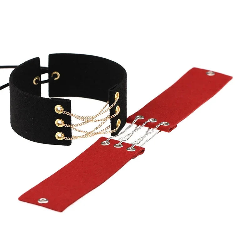 2 chiếc vòng cổ dây nhung nữ phong cách đơn giản châu Âu và Mỹ, giao màu ngẫu nhiên, mã SFQ