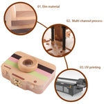 Hộp gỗ sáng tạo cho trẻ em để bảo quản răng sữa rụng, hộp lưu trữ răng trẻ em, HC2455A, HC2455B, HC2455C, HC2455D