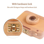 Hộp gỗ sáng tạo cho trẻ em để bảo quản răng sữa rụng, hộp lưu trữ răng trẻ em, HC2455A, HC2455B, HC2455C, HC2455D