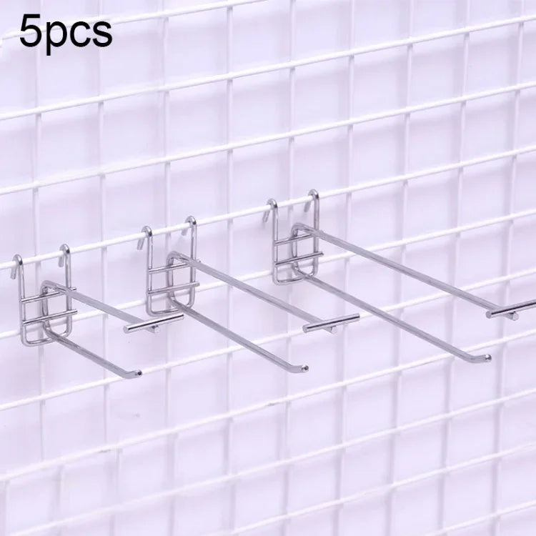 5 cái móc đôi kệ lưới sắt siêu thị 5.8mm, chiều dài: 15cm, 5.8mm 15cm