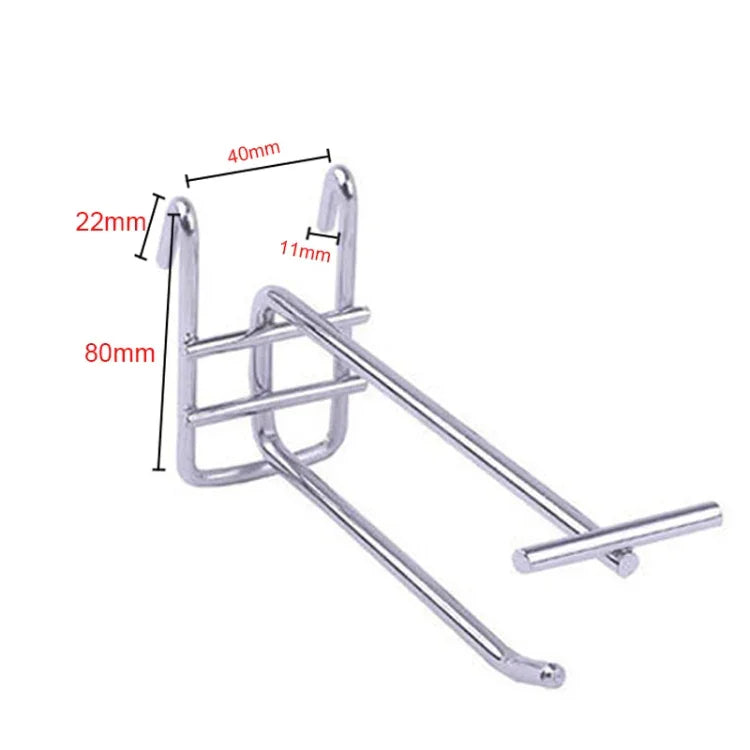 5 cái móc đôi kệ lưới sắt siêu thị 5.8mm, chiều dài: 15cm, 5.8mm 15cm