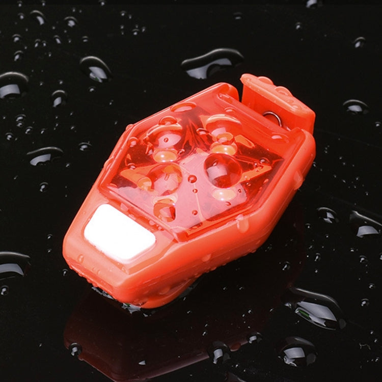 Đèn cảnh báo đa chức năng ngoài trời cho xe đạp chạy bộ, đèn kẹp LED phía sau, màu đỏ, trắng, đen, tím