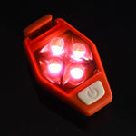 Đèn cảnh báo đa chức năng ngoài trời cho xe đạp chạy bộ, đèn kẹp LED phía sau, màu đỏ, trắng, đen, tím